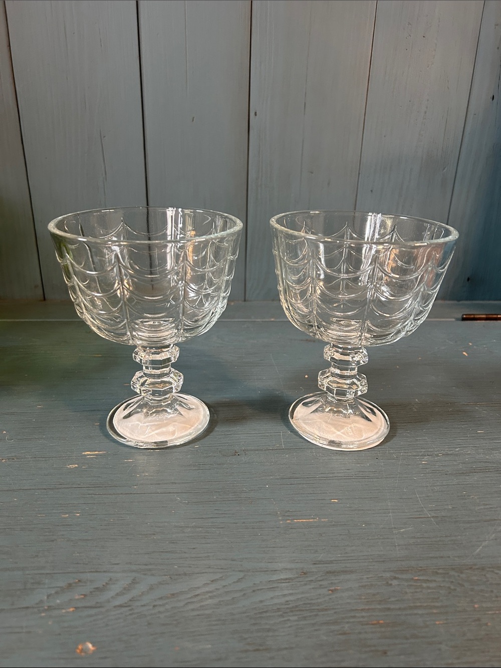 Target Clear Glass Goblet Pair with Spider Webs Design - Halloween 2026